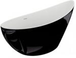 Polimat Zoe 180x80 cm shiny black/white (00257)