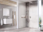 RAVAK Walk-In Wall Szett 140, zuhanykabin krómhatású+transparent (GW9WM0C0SZ1) - groszmann