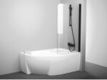 RAVAK Rosa CVSK1 160/170 jobb kádparaván fekete+transparent (7QRS0300Y1) - groszmann