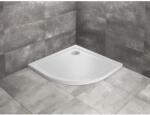 Radaway Doros Stone A íves zuhanytálca 80x80 antracit, ajándék szifonnal (SDRA8080-01-64S)