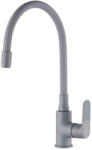 INVENA JOGA PLUS konyhai csaptelep, álló, flexibilis kifolyócsővel, szürke (32-P05-C)