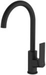 INVENA NERI BLACK konyhai csaptelep, álló, fekete, waterplating bevonat (01-004-L)