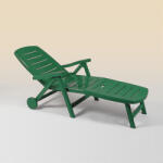 Flair Romance műanyag kerti napozóágy zöld - Flair (70372)