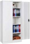 B4U Fiset metalic, 2 usi, 4 polite, 40 kg/polita, 800x350x1800mm, gri, A152 B4U, montat (A152) Dulap arhivare