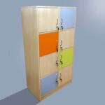 B4U Dulap individual elevi cu 8 compartimente 800x400x1500mm (16286512)