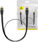 Baseus Cablu Baseus Cat 7 UTP Ethernet RJ45 plat 0, 5m negru (054803)