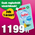 Baba Eukaliptusz folyékony krémszappan utántöltő antibakteriális összetevővel 2x750 ml