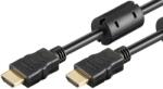 Goobay Cablu HDMI V2.0 - HDMI cu Ethernet ARC 4K/60Hz 10.2Gbit/s ferita aurit Goobay 61304 (61304) - habo