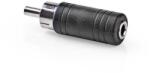 Nedis Adaptor audio RCA tata - Jack 3.5 mm mama mono 1buc negru Nedis CAGP24960BK (CAGP24960BK)
