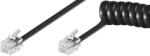 Goobay Cablu telefonic receptor spiralat 2m RJ10 4p4C Goobay (50270)