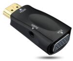 Well Adaptor HDMI tata la VGA mama cu audio 3.5 mm Jack stereo Well (ADAPT-HDMIM/VGAF/A-WL) - habo