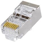 Well Mufa retea RJ45 8P8C Cat5e ecranat contacte aurite Well (TEL-0080S-WL)