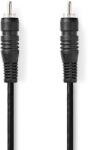 Nedis Cablu audio digital coaxial RCA tata - RCA tata 2m negru Nedis (CAGB24170BK20)