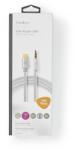 Nedis Cablu USB TYPE C tata - Jack 3.5 mm tata 1m aurit argintiu Nedis (CCTB65940AL10)
