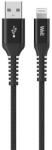 Well Cablu USB2.0 A tata - Lightning tata 1m 2.4A negru PVC+Nylon Well (CABLE-USB/LIGHT-1BK01-WL) - habo