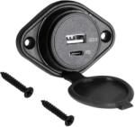 Peiying Mufa alimentare auto panou USB QC3.0 18W/ TYPE C QC /PD 18W Peiying PY-CHR0009 (PY-CHR0009)