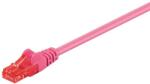 Goobay Cablu UTP Cat6 mufat 1m patch cord magenta Goobay (95261) - habo