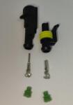 TE Connectivity Set conectori cablu Superseal 1.5 tata-mama mufa 1 pin +2 pini inclusi + 2 garnituri incluse IP67 TE Connectivity 282103-1-SET-M (282103-1-SET-M-F)