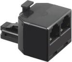Goobay Adaptor RJ11 tata la 2x RJ11 mama negru Goobay (50587)