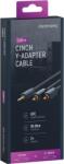clicktronic Cablu Profesional CLICKTRONIC audio STEREO JACK 3.5 mm AUX tata la 2x RCA tata STEREO 3m OFC COAX 50 ohm 70468 CLICKTRONIC (70468)