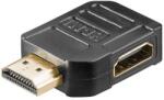 Goobay Adaptor HDMI mama-tata la 270 grade 4K Ultra HD 2160p 60Hz placat cu aur negru Goobay 51725 (51725)