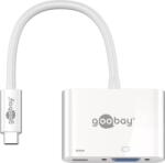 Goobay Adaptor multiport USB Type C la USB Type C +VGA alb Goobay (62107) - habo