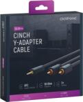 clicktronic Cablu audio Profesional Jack 3.5 mm - 2x RCA 10m 50ohm OFC cupru dublu ecaranat fara oxigen AWG23 Clicktronic 70471 (70471) - habo