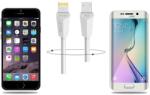 GOLF Cablu de incarcare USB Golf Diamond 2in1 alb iPhone micro USB 1m (IPCABDIAD) - habo