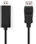 Nedis Cablu DisplayPort v1.2 tata - HDMI tata 4K 30Hz 2m negru Nedis CCGB37100BK20 (CCGB37100BK20) - habo