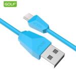 GOLF Cablu USB la USB Type C Golf Diamond Sync Cablu albastru 1m 2A GC-27t (GC-27t-CYAN) - habo
