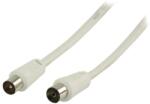 Valueline Cablu coaxial pentru antena tata - coaxial mama 3m alb dublu ecranat Valueline (VLSP40000W30)