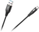 Rebel Cablu USB - USB Type C REBEL 100cm negru 1m (RB-6001-100-B)