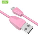 GOLF Cablu USB la micro USB Golf Diamond Sync Cablu roz 1m 2A GC-27m (GC-27m-PINK) - habo
