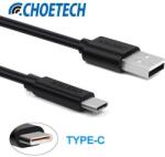 Choetech Cablu USB-A - USB TYPE C 3m 2.4A negru Choetech AC0004 (AC0004)