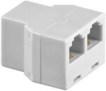 Goobay Adaptor RJ11 mama la 2x RJ11 mama alb Goobay (93049)