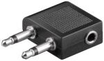 Goobay Adaptor Jack de casti 3.5 mm pentru avion Goobay (61004)