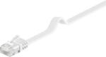 Goobay Cablu plat Cat6 UTP 10m 250MHz RJ45 cupru alb Goobay (95156)
