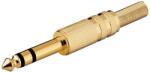 Goobay Mufa Jack 6.35 mm stereo tata metal aurit Goobay (11038)