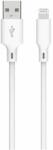 Well Cablu USB2.0 A tata - Lightning 2m 2.4A alb Well (CABLE-USB/LIGHT-2WE06-WL) - habo