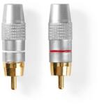 Nedis Set Conectori RCA tata aurit metal gri 2buc Nedis (CAGC24903ME) - habo