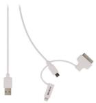 Valueline Cablu USB 2.0 - micro USB lightning 30p 1m alb VALUELINE (VLMP39410W1.00) - habo