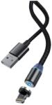 DEVIA Cablu magnetic 2.1A LED 1m Devia Gracious iPhone Negru (Gracious iPhone Black) - habo
