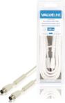 Valueline Cablu antena coaxial 100dB coaxial tata - coaxial mama 5m alb Valueline (VLSB40010W50)