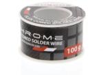 CHROME Fludor 100gr 1.0mm SN60 PB40 Flux 2% Chrome (TIN-100GR/1.0MM-CHR) - habo