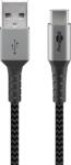 Goobay Cablu USB type C la USB-A 2.0 0.5m invelis textil cu conector metal 3A 60W 49295 Goobay (49295) - habo