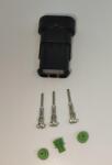 TE Connectivity Set conector cablu Superseal 1.5 tata mufa 3 pin 3 pini inclusi + 3 garnituri incluse IP67 TE Connectivity 282105-1-SET-M (282105-1-SET-M)