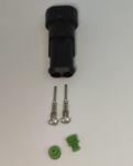 TE Connectivity Set conector cablu Superseal 1.5 tata mufa 2 pin 2 pini inclusi + 2 garnituri incluse IP67 TE Connectivity 282104-1-SET-M (282104-1-SET-M)