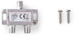 Nedis Distribuitor semnal TV 2 iesiri 2400MHz splitter F intrare - 2x F iesire mama Nedis (SSPL210ME)