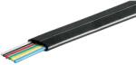 Goobay Cablu telefonic plat 6 fire negru AWG 30 Cupru Vanzare la metru liniar 50254 Goobay (50254)