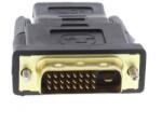 Well Adaptor HDMI 19 pini mama - DVI-D 24+1 pini tata aurit Well (ADAPT-HDMIF/DVIM-GD-WL) - habo